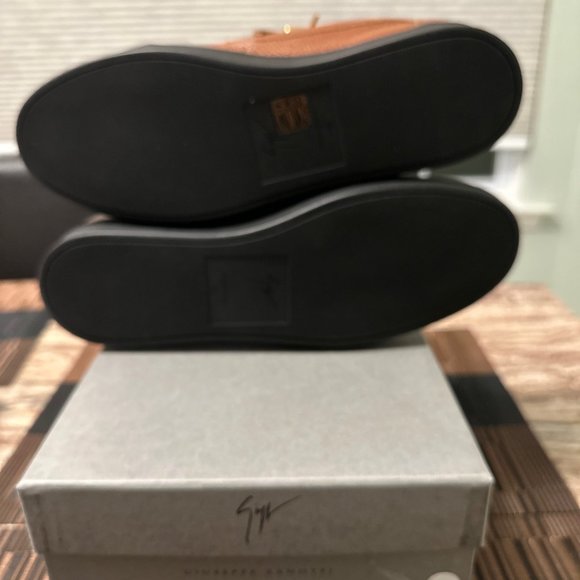 NWT - Giuseppe Zanotti - Frankie - Brown Leather Sneaker - 11 US / 44 EUR - Picture 6 of 9